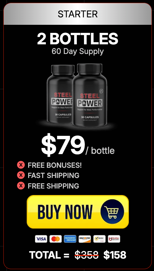 SteelPower 2 bottles package